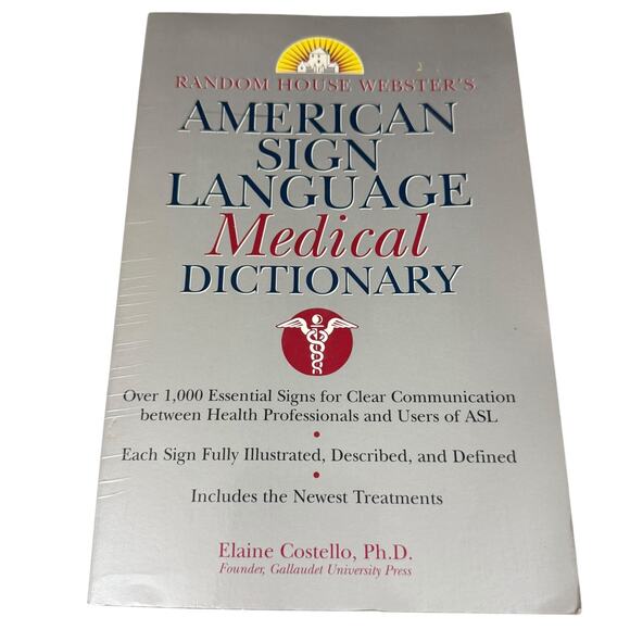 Random House Webster's American Sign Language Medical Dictionary by Costello - Picture 1 of 1